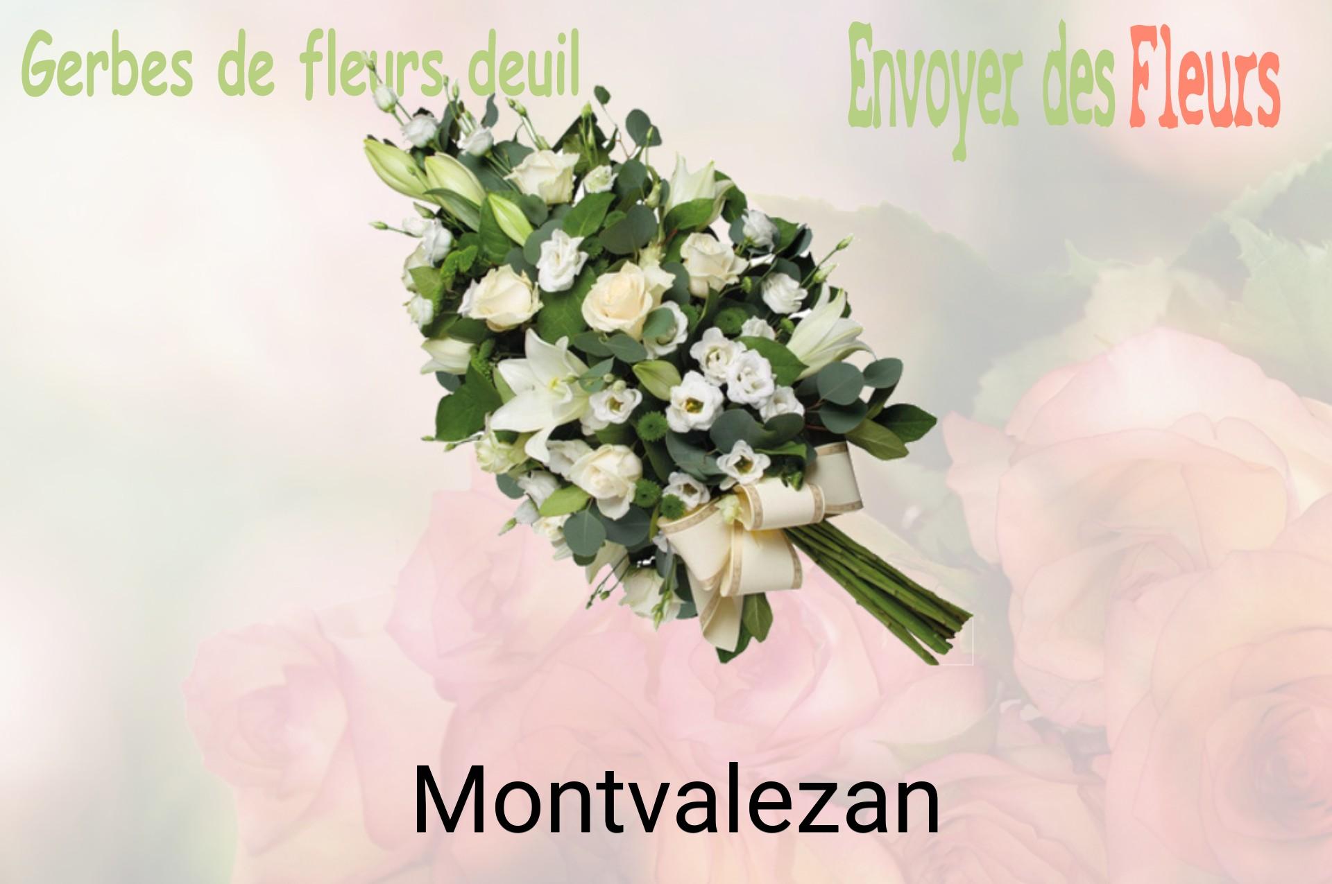Gerbe de fleurs de deuil livrée à Montvalezan